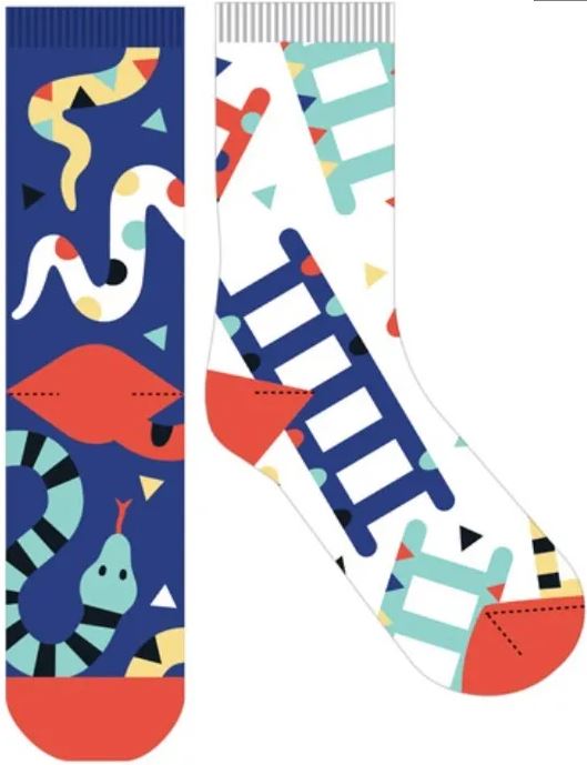 Novelty Fun Socks - Latest Craze in Socks! Odd Snakes & Ladders