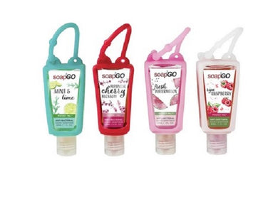 Soap 2 Go Anti Bacterial Hand Sanitizer 30ml Luscious Scented 4 pk