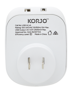Korjo USB A+C & Power Adaptor for Japan - USBACJA