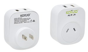 Korjo USB A+C & Power Adaptor for Japan - USBACJA