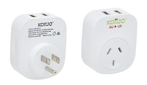 Korjo USB A+C & Power Adaptor for USA - USBACUS