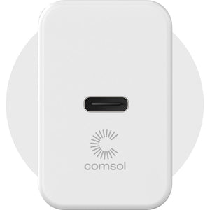 Comsol USB-C Wall Charger 20W White - WCC201WH