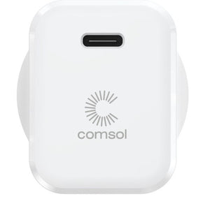 Comsol 65W USB-C Wall Charger & 2m USBC to USBC Cable Combo pack - WCC651W