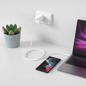 Comsol 65W USB-C Wall Charger & 2m USBC to USBC Cable Combo pack - WCC651W