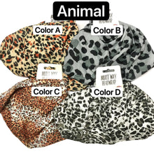 Load image into Gallery viewer, Head Wrap Multi Way Animal Design - Polyester Microfibre - Available in 4 prints
