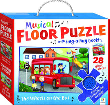 Load image into Gallery viewer, Musical Floor Puzzle The Wheels on the bus.
