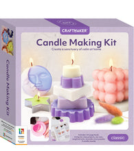 Load image into Gallery viewer, Box of Craftmaker Candle Making Kit with images of candles on a white background
