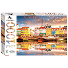 Load image into Gallery viewer, Hinkler Mindbogglers Premium 1000pc Jigsaw Puzzle Nyhavn Copenhagen Denmark
