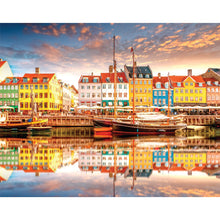 Load image into Gallery viewer, Hinkler Mindbogglers Premium 1000pc Jigsaw Puzzle Nyhavn Copenhagen Denmark
