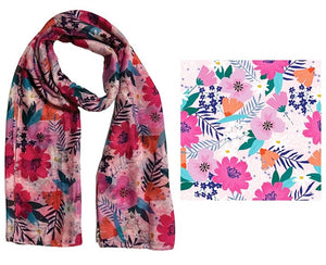 Frankie & Me Designer Scarf Candy Floral - 100% Polyester