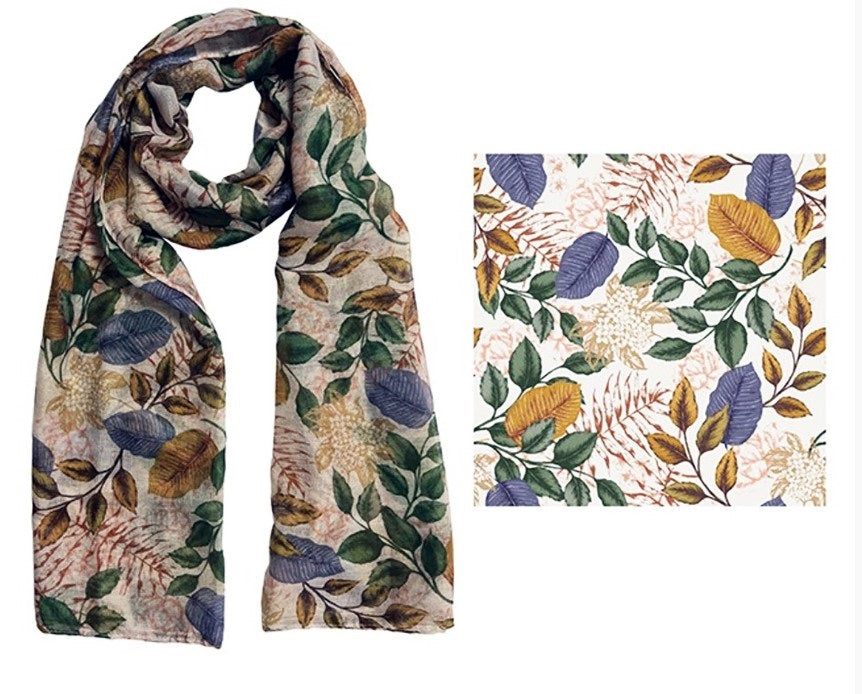 Frankie & Me Designer Scarf Vintage Floral - 100% Polyester