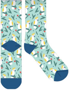 Novelty Fun Socks - Latest Craze in Socks! Cockatoo Blue