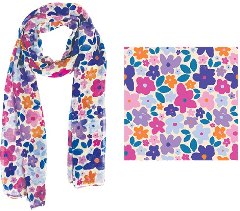 Scarf Vibrant Floral