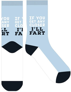 Novelty Fun Socks - Latest Craze in Socks! If you get any closer I'll Fart