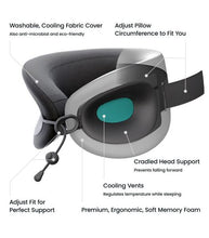 Load image into Gallery viewer, Cabeau Evolution X Travel Pillow - Dark Blue &amp; Light Blue
