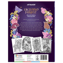 Load image into Gallery viewer, Artmaker Enchanted Forest Decorative Sticker Colouring Book
