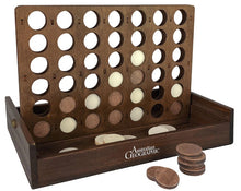 Load image into Gallery viewer, Australian Geographic Deluxe Wooden Four in a Row Game - ULTGW0546

