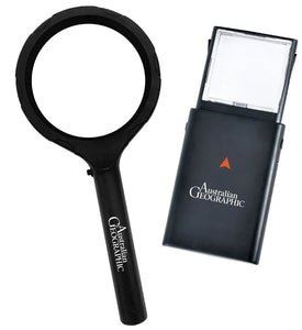 Australian Geographic COB LED Magnifier & Slide-out Reading Magnifier Duo