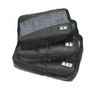 Global City Packing Cubes Set of 3, Black