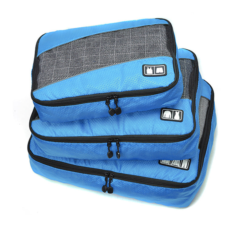 Global City Packing Cubes Set of 3, Blue