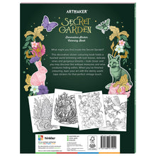 Load image into Gallery viewer, Artmaker Secret Garden Decorative Sticker Colouring Book
