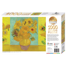 Load image into Gallery viewer, Hinkler Mindbogglers Premium Gold 1000pc Jigsaw Puzzle Van Gogh Sunflowers
