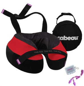 Cabeau The Neck's Evolution S3 Memory Foam Neck Travel Pillow Black/Red - TNEP3662
