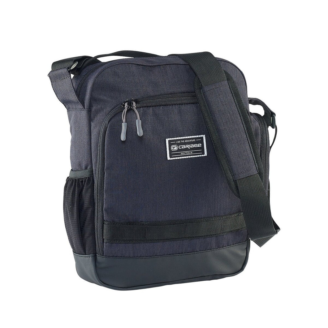 Caribee Departure Bag 2.0 Black -Large Travel Shoulder Bag 32 x 26 x 9cm