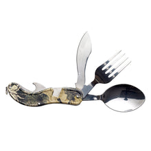 Load image into Gallery viewer, Caribee 4 in One Pocket Utensil Tool - Ideal for Camping, Picnics, etc
