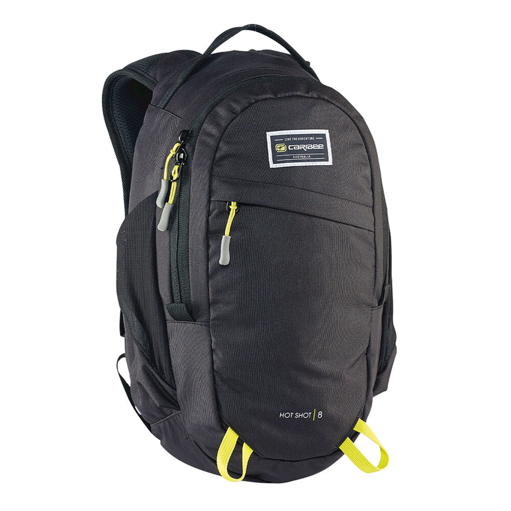 Caribee Hot Shot 8L Backpack Black - Sports Styled & Compact Daypack