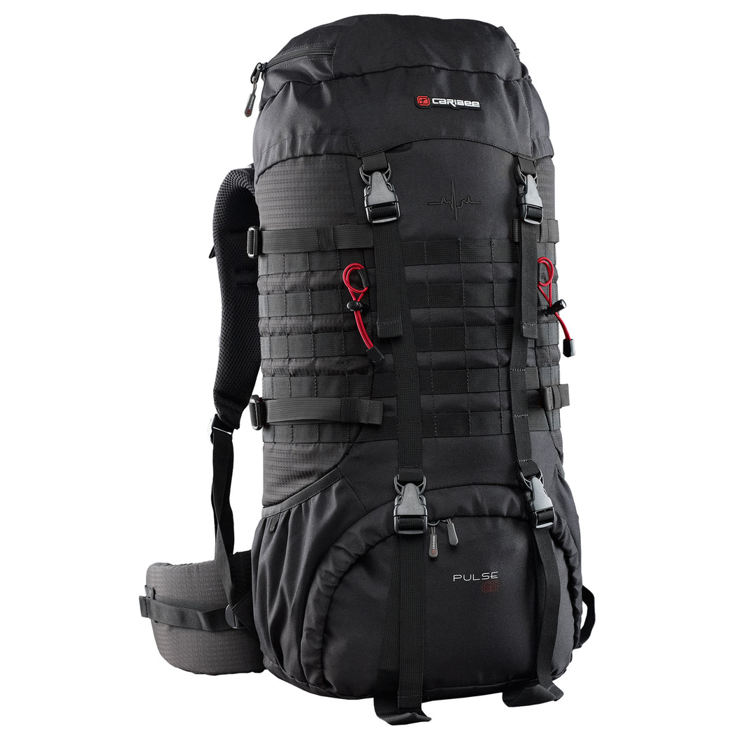 Caribee Pulse 65L Trekking Rucksack - Black - 6612