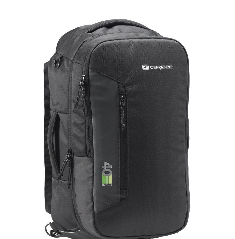 Caribee Traveller 40 Carry on Backpack Black 6906