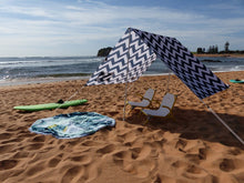 Load image into Gallery viewer, Caribee Long Reef Beach Shade Navy/White - 7070
