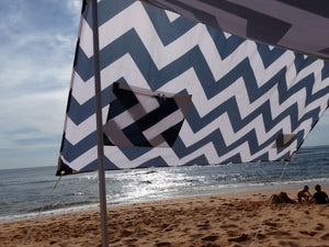 Caribee Long Reef Beach Shade Navy/White - 7070