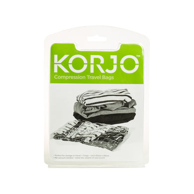 Korjo Space Saving Compression Travel Storage Bags Pack of 3 - CTB333