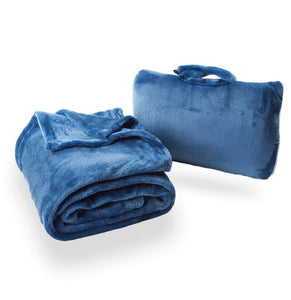 Cabeau Fold n Go 4 in 1 Blanket/Pillow/Seat Cushion/Lumbar Support - Royal Blue - BLFG2085