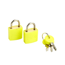 Load image into Gallery viewer, Korjo Travel Coloured Security Luggage Lock Duo Pack Keyed 20mm  - LLC20
