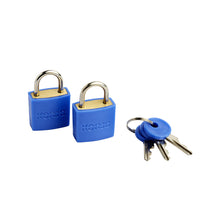 Load image into Gallery viewer, Korjo Travel Coloured Security Luggage Lock Duo Pack Keyed 20mm - LLC20
