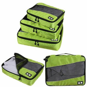 Global City Packing Cubes Set of 3, Green