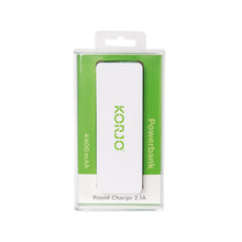 Load image into Gallery viewer, Korjo Portable Powerbank 4400mAh - Available in 2 Colours - Ideal for Travel, Office or Home  -  PB44
