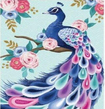 Load image into Gallery viewer, Diamond Art Kit - Peacock 40 x 50cm - Partial Drill Creative Arts &amp; Crafts
