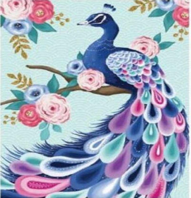 Diamond Art Kit - Peacock 40 x 50cm - Partial Drill Creative Arts & Crafts