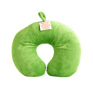 Korjo Squinchy Travel Pillow Striped - Green-  SQ006GRE. Ideal for Any Trip.