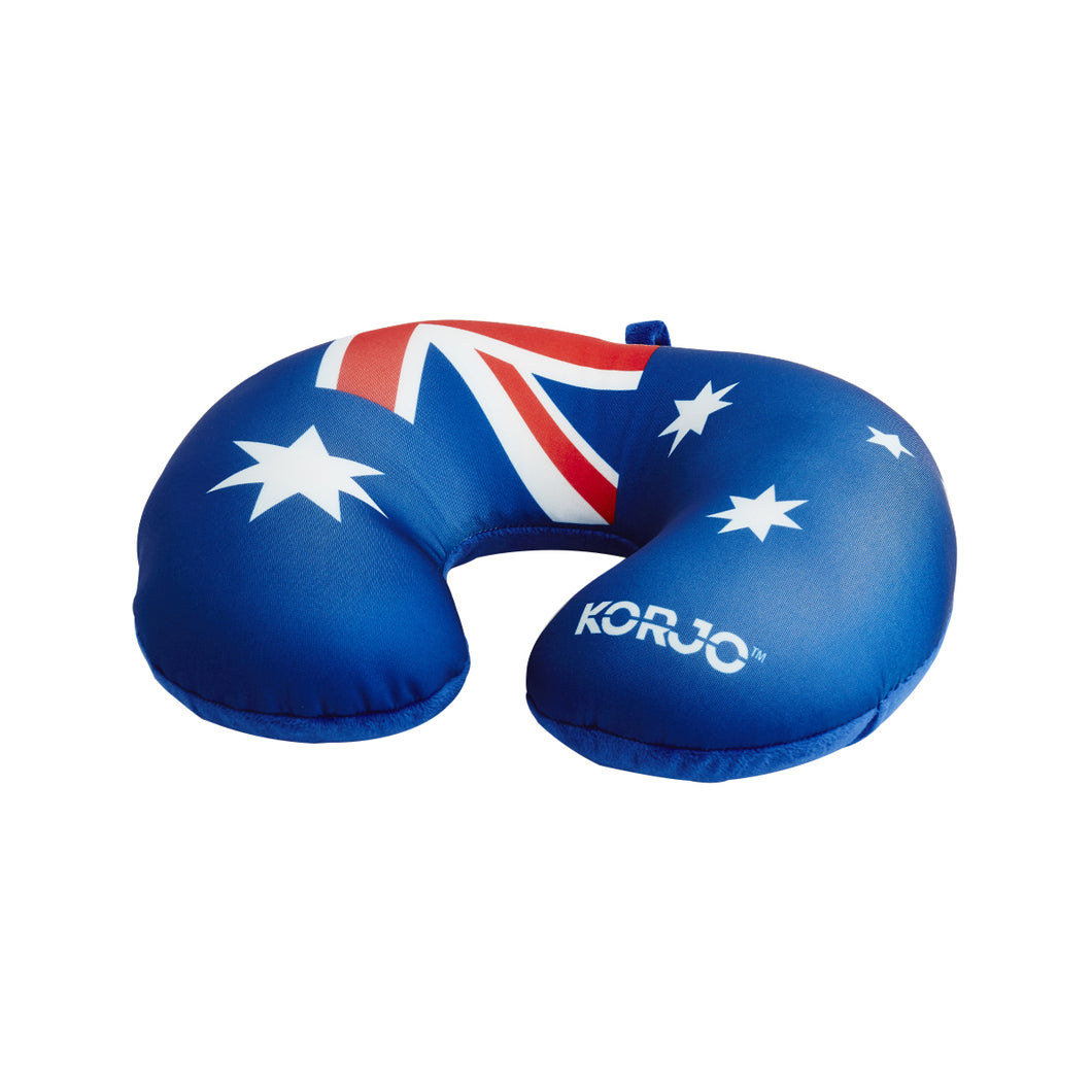 Korjo Squinchy Travel Pillow Aussie Flag - SQAUSF. Ideal for Any Trip