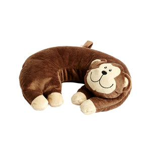 Korjo Squinchy Travel Pillow Monkey - SQKM. Ideal for Any Trip