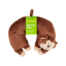 Load image into Gallery viewer, Korjo Squinchy Travel Pillow Monkey - SQKM. Ideal for Any Trip.
