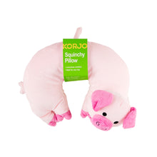 Load image into Gallery viewer, Korjo Squinchy Travel Pillow Pig - SQKP. Ideal for Any Trip.
