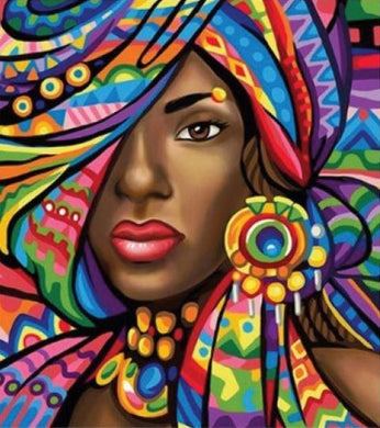 Diamond Art Kit - Tribal 30 x 40cm - Creative Arts & Crafts