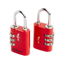 Load image into Gallery viewer, Korjo Travel TSA Compliant Security Luggage Combination Lock Duo PK  - TSACLD
