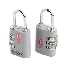 Load image into Gallery viewer, Korjo Travel TSA Compliant Security Luggage Combination Lock Duo PK  - TSACLD
